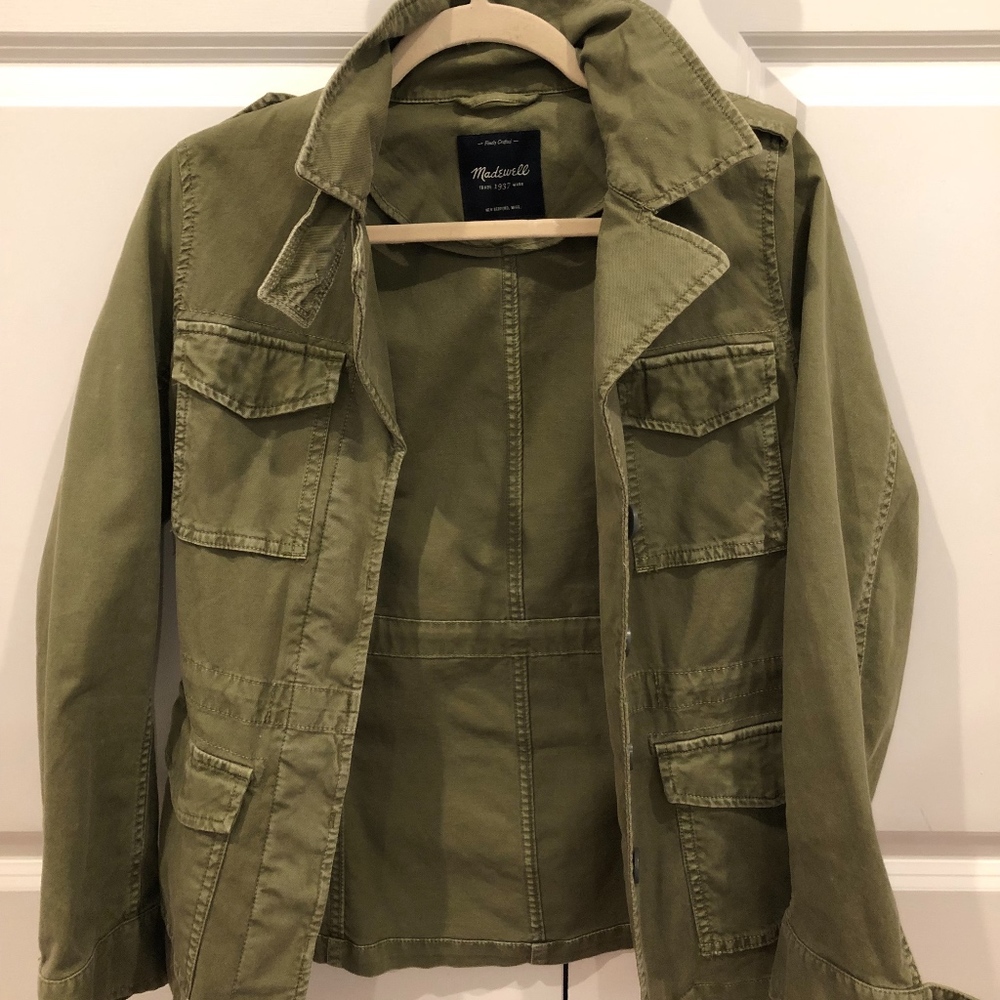 Madewell army green jacket